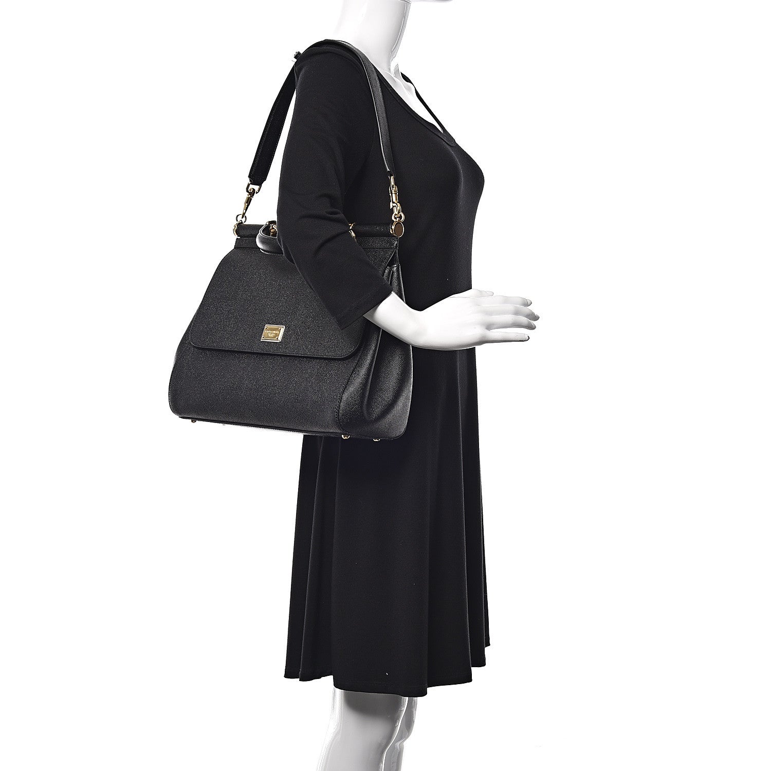 Dolce & Gabbana Dauphine Large Miss Sicily Satchel Black 2 of 10