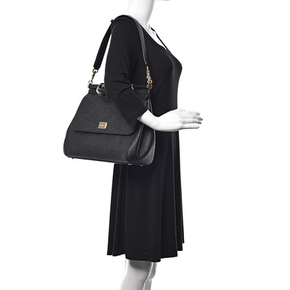 Dolce & Gabbana Dauphine Large Miss Sicily Satchel Black 2 of 10