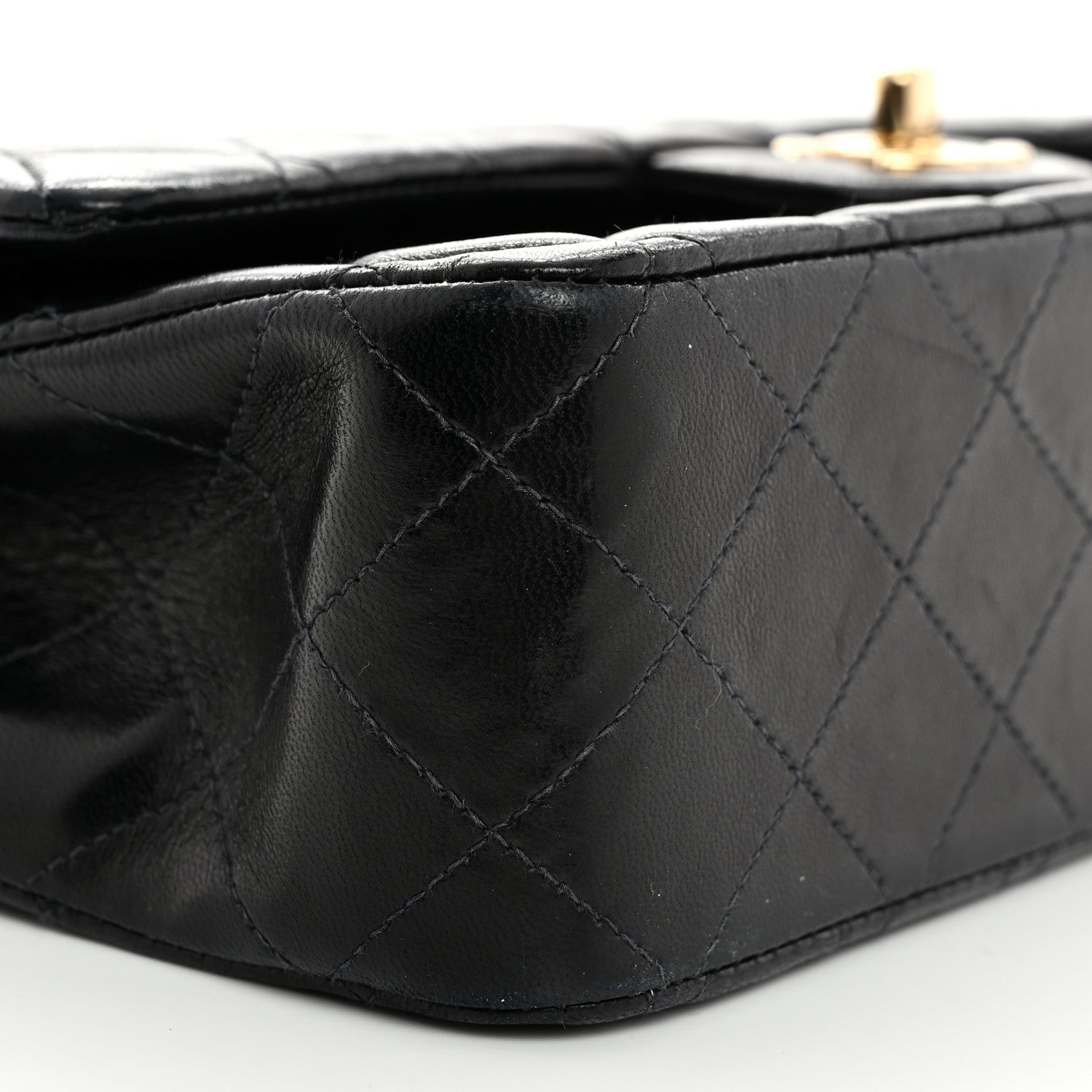 Chanel Lambskin Quilted Medium Double Flap Black 9 of 12