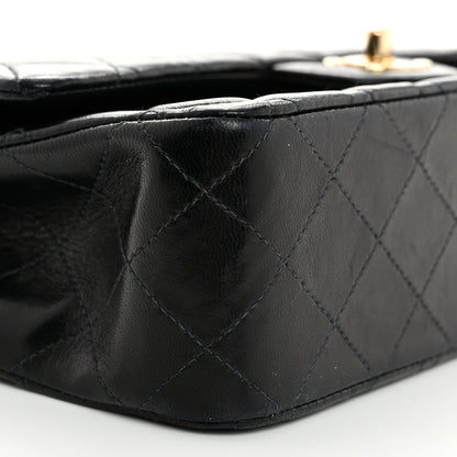 Chanel Lambskin Quilted Medium Double Flap Black 9 of 12