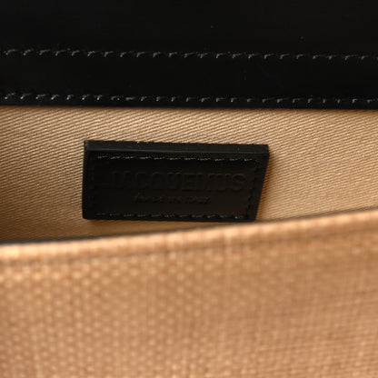 Jacquemus Raffia Smooth Calfskin Le Bambino Ivory Black 6 of 9