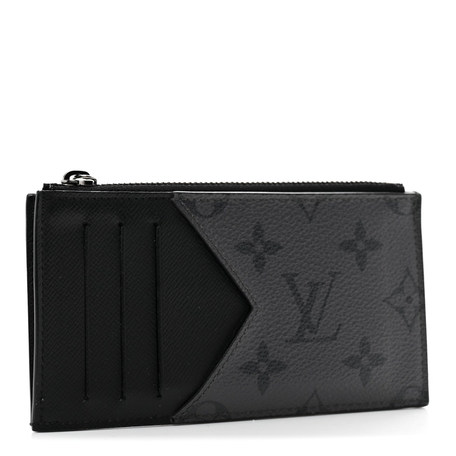Louis Vuitton Reverse Monogram Eclipse Taiga Coin Card Holder 3 of 7