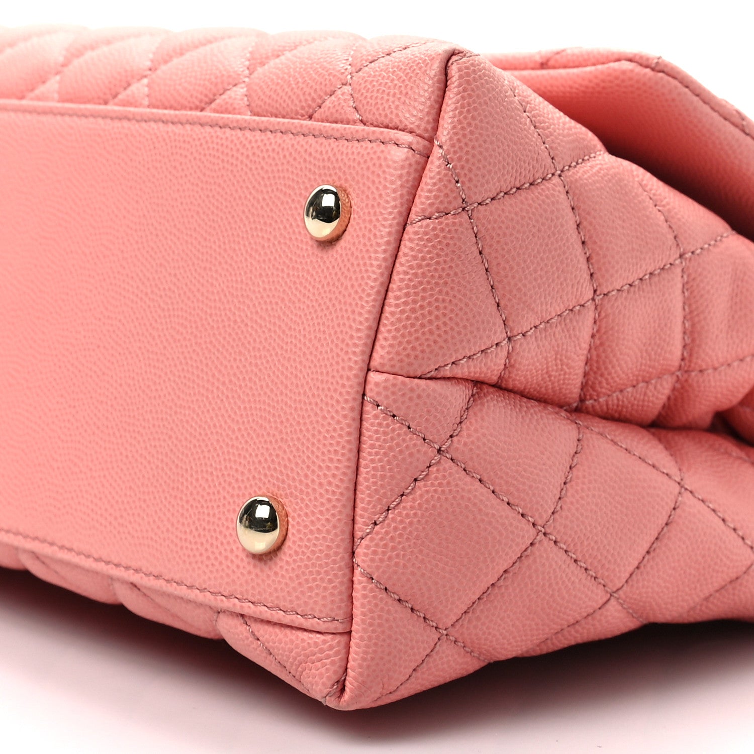 Chanel Caviar Quilted Small Coco Handle Flap Rose Clair 8 of 8