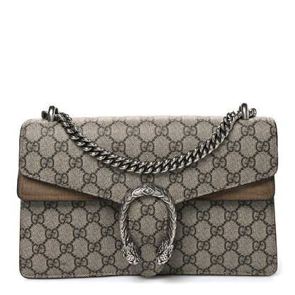 Gucci GG Supreme Monogram Small Dionysus Shoulder Bag Taupe 1 of 11
