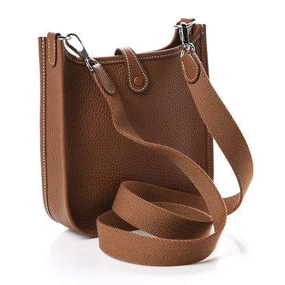 Hermes Taurillon Clemence Evelyne TPM Gold 3 of 11