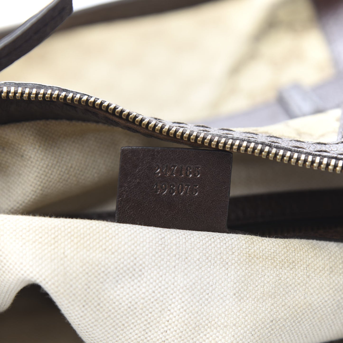 Monogram Medium GG Running Hobo Dark Brown