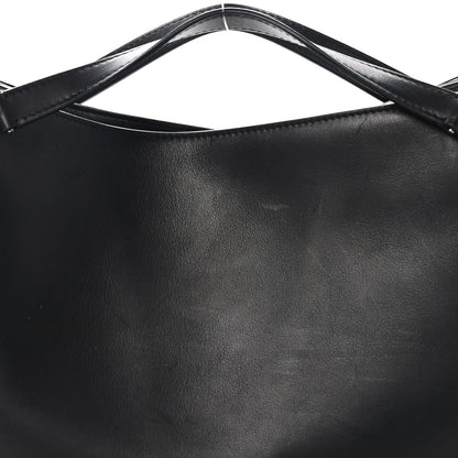 The Row Polished Saddle Calfskin Small Alexia Bag Black 8 of 10
