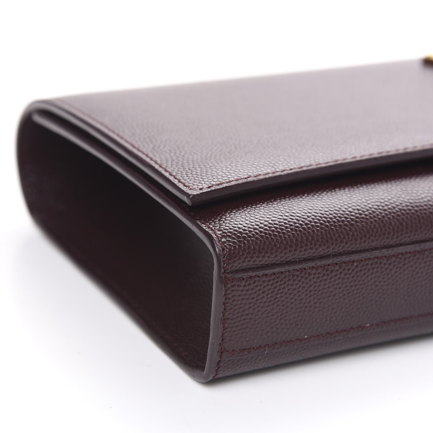 Saint Laurent Grain De Poudre Classic Monogram Cassandre Clutch Amaranto 8 of 9