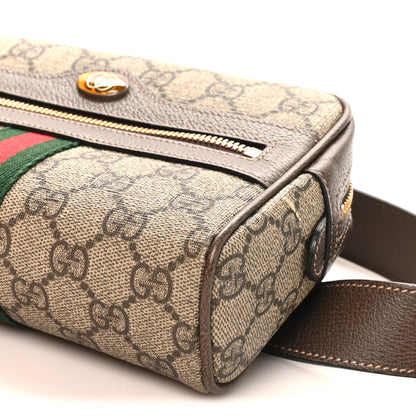 Gucci GG Supreme Monogram Web Small Ophidia Belt Bag 85 34 Dark Brown 7 of 11