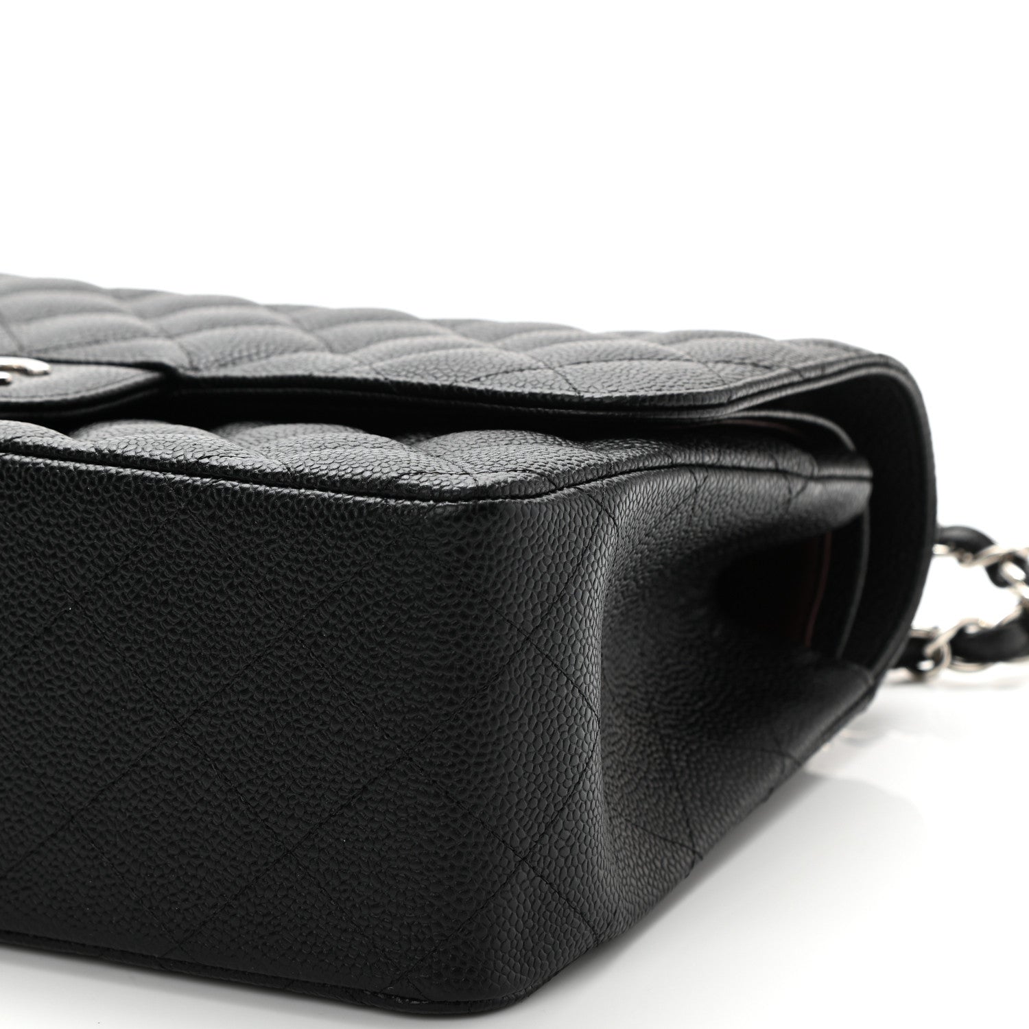 Chanel Caviar Quilted Jumbo Double Flap Black 10 of 11