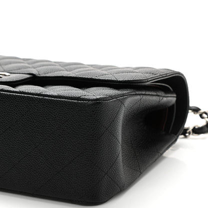 Chanel Caviar Quilted Jumbo Double Flap Black 10 of 11