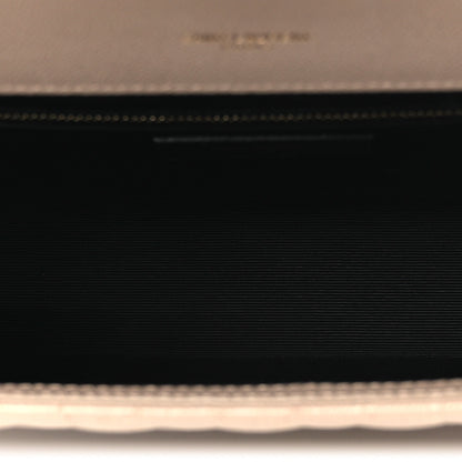 Saint Laurent Grain De Poudre Mixed Matelasse Large Triquilt Monogram Satchel Dark Beige 8 of 19