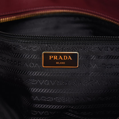 Prada Glace Calfskin City Calfskin Tote Cerise 5 of 8