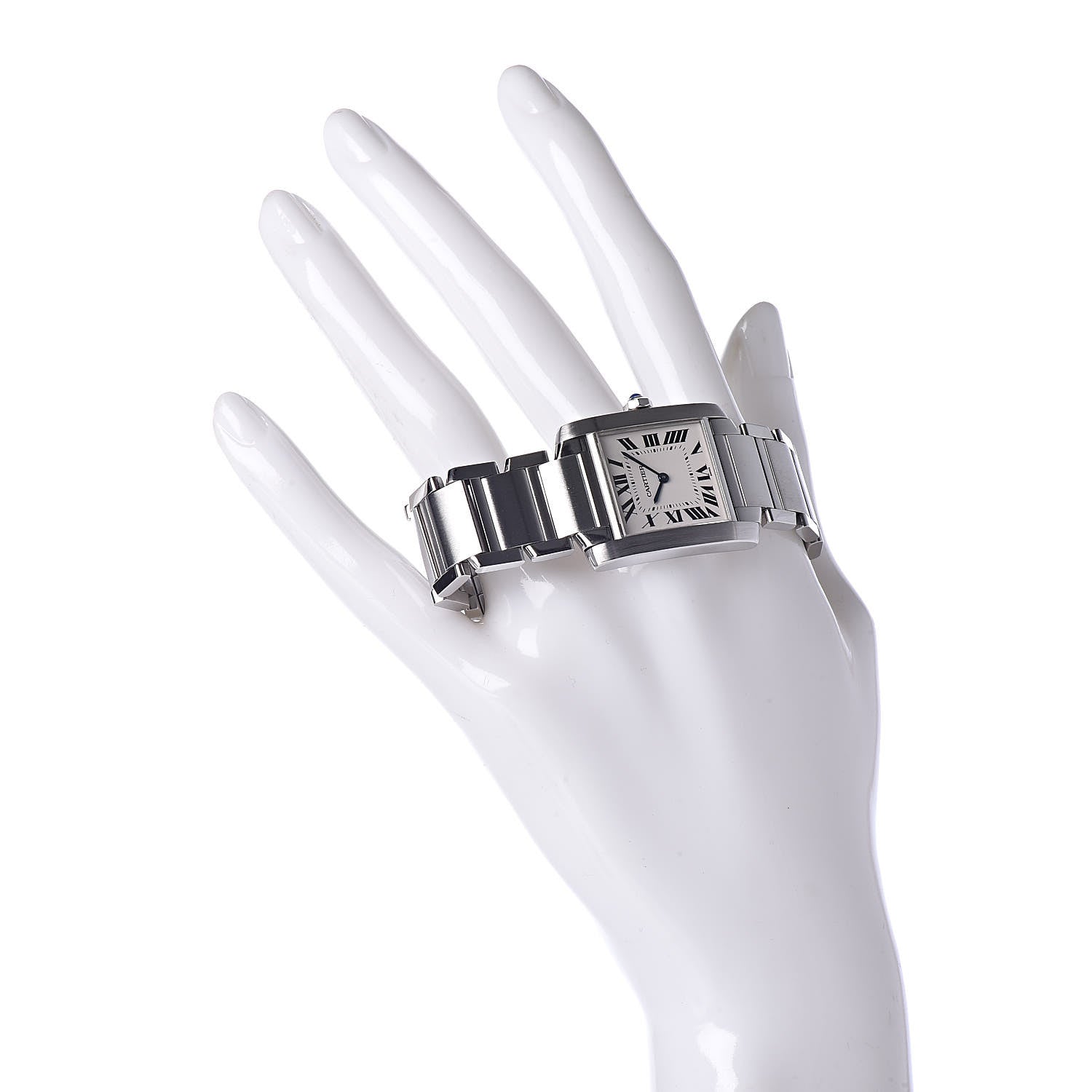 Cartier Stainless Steel 25mm Tank Francaise Quartz Watch 2 of 10