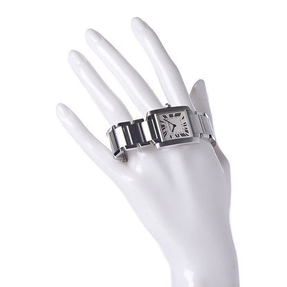 Cartier Stainless Steel 25mm Tank Francaise Quartz Watch 2 of 10