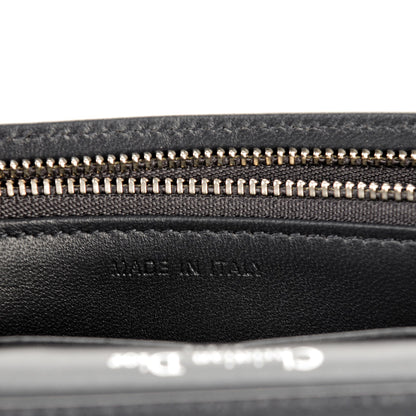 Christian Dior Patent Micro-Cannage Diorama Wallet on Chain Pouch White 7 of 8