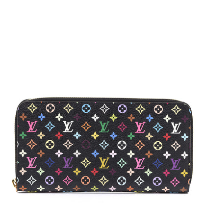 Louis Vuitton Monogram Multicolor Zippy Wallet Black Grenade 1 of 8