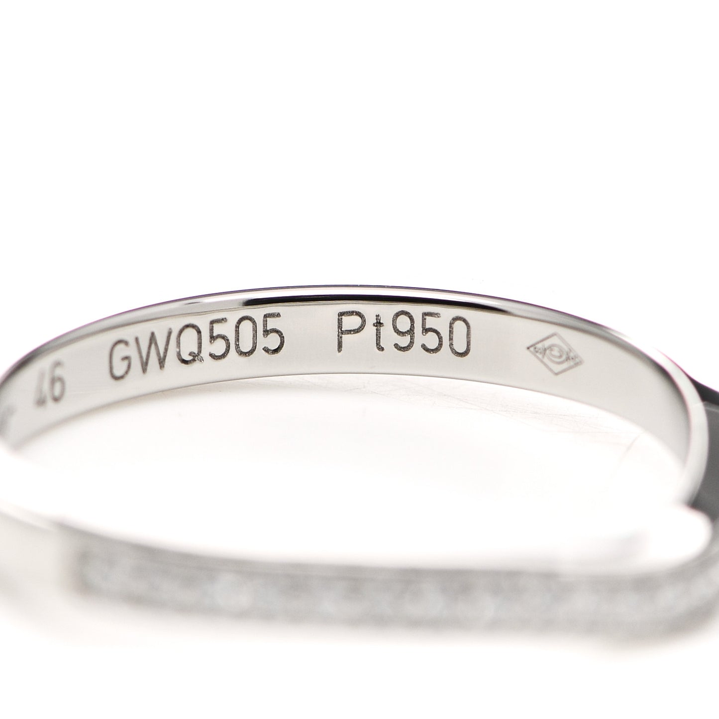 Platinum Diamond Ballerine Wedding Band Ring 46 3.75
