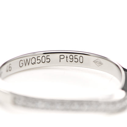 Cartier Platinum Diamond Ballerine Wedding Band Ring 46 3.75 5 of 6