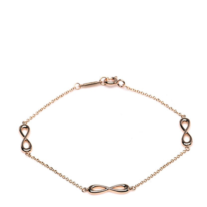 Tiffany 18K Rose Gold Infinity Endless Bracelet 1 of 6