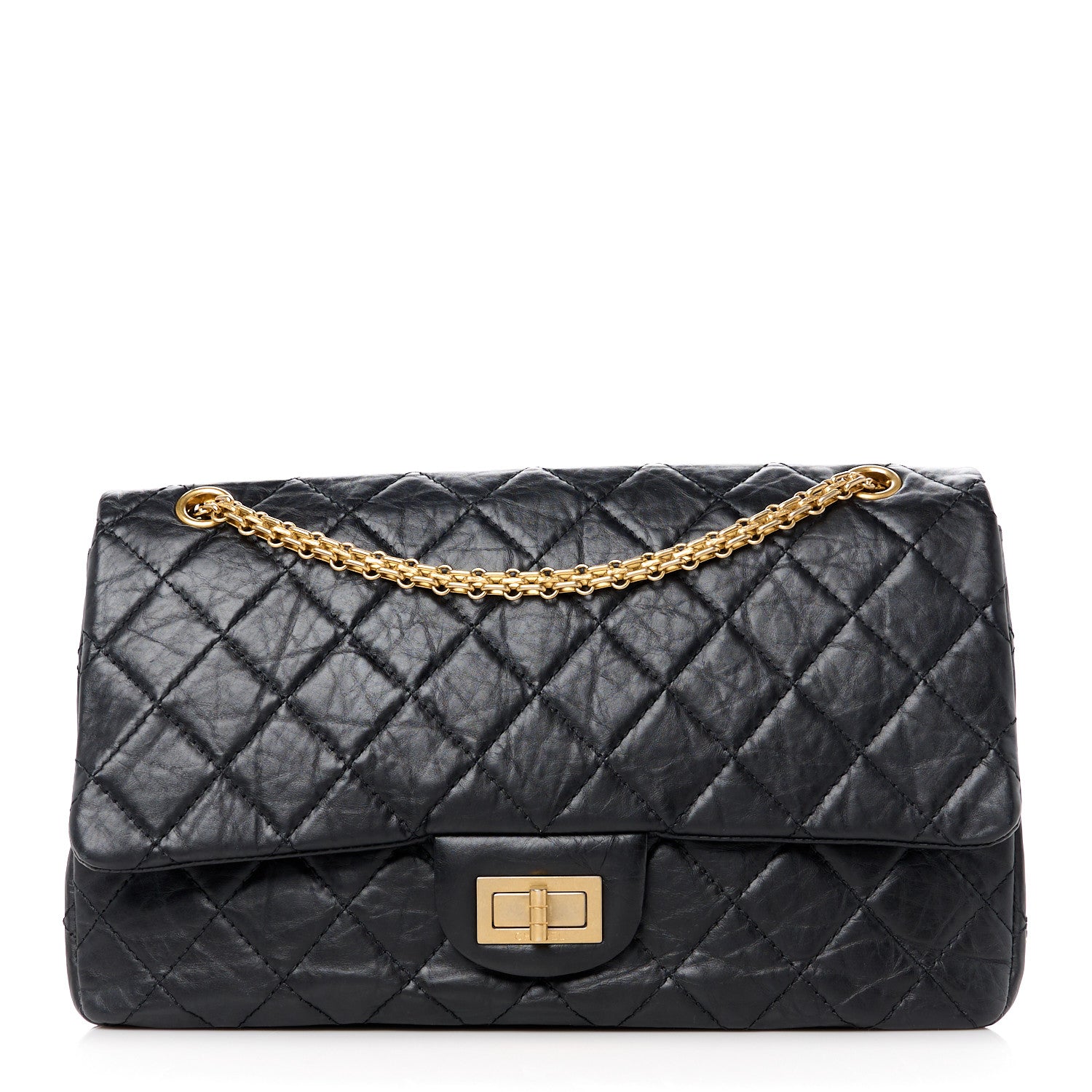 Chanel Aged Calfskin Quilted 2.55 Reissue 227 Flap Black 1 of 13