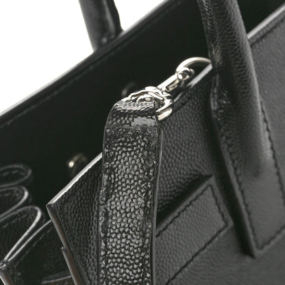 Saint Laurent Grained Calfskin Nano Sac De Jour Black 10 of 10
