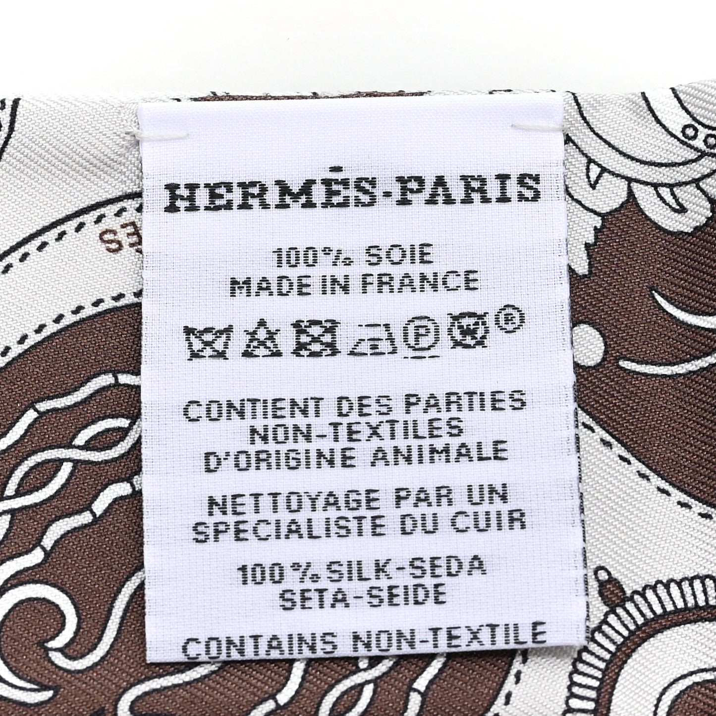 Silk Festival Des Amazones Bandana Fringed Twilly Craie Brun