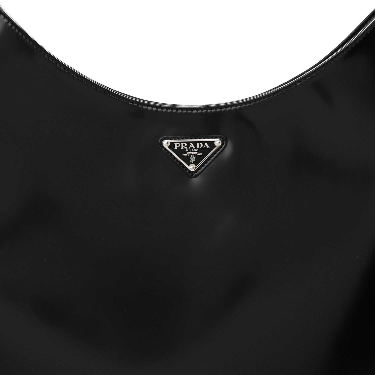 Prada Spazzolato Maxi Cleo Adjustable Strap Shoulder Bag Black 8 of 10