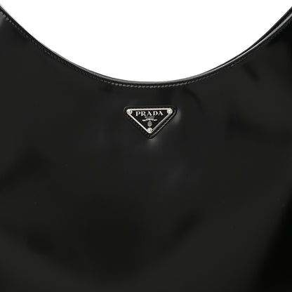 Prada Spazzolato Maxi Cleo Adjustable Strap Shoulder Bag Black 8 of 10