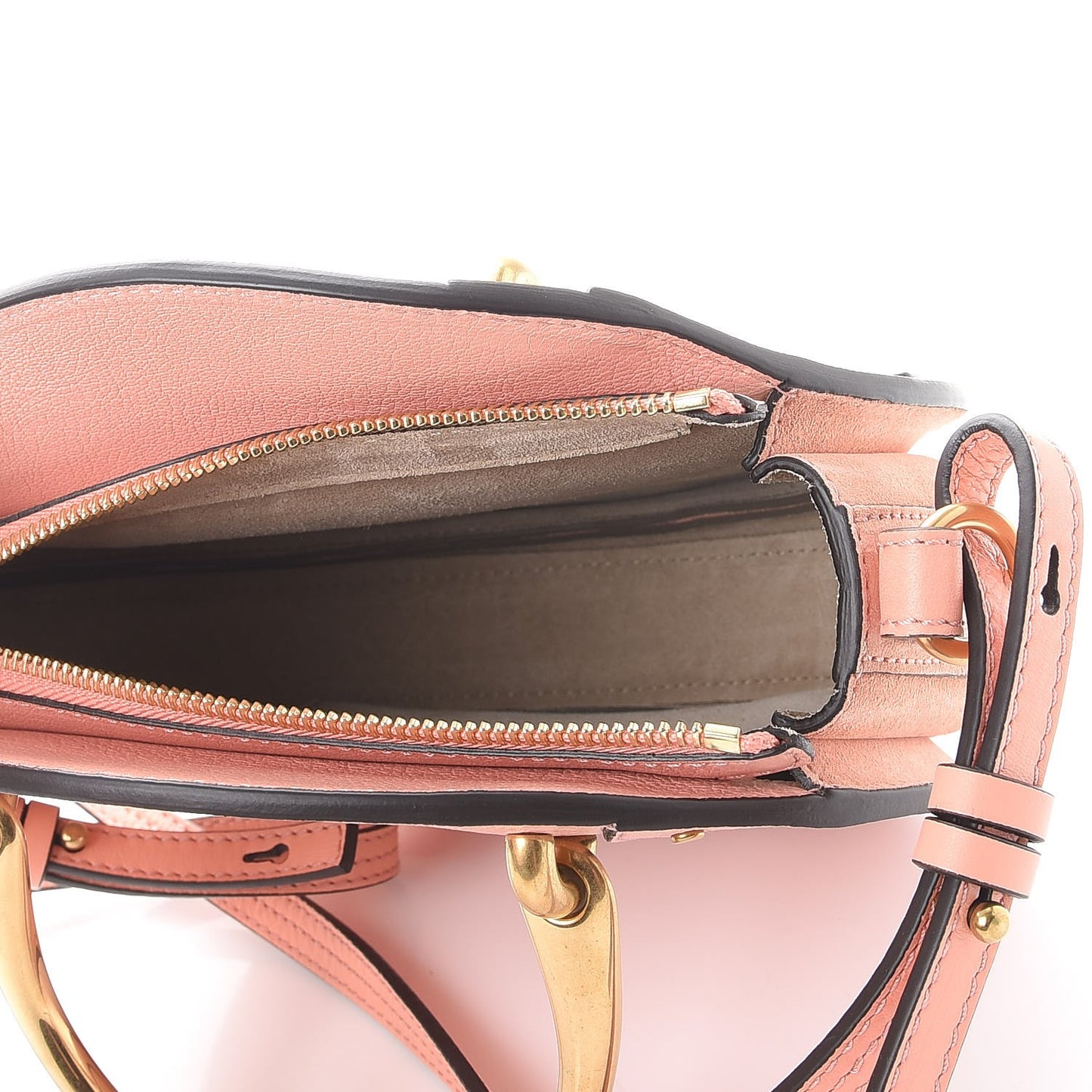Calfskin Suede Small Pixie Bag Ideal Blush