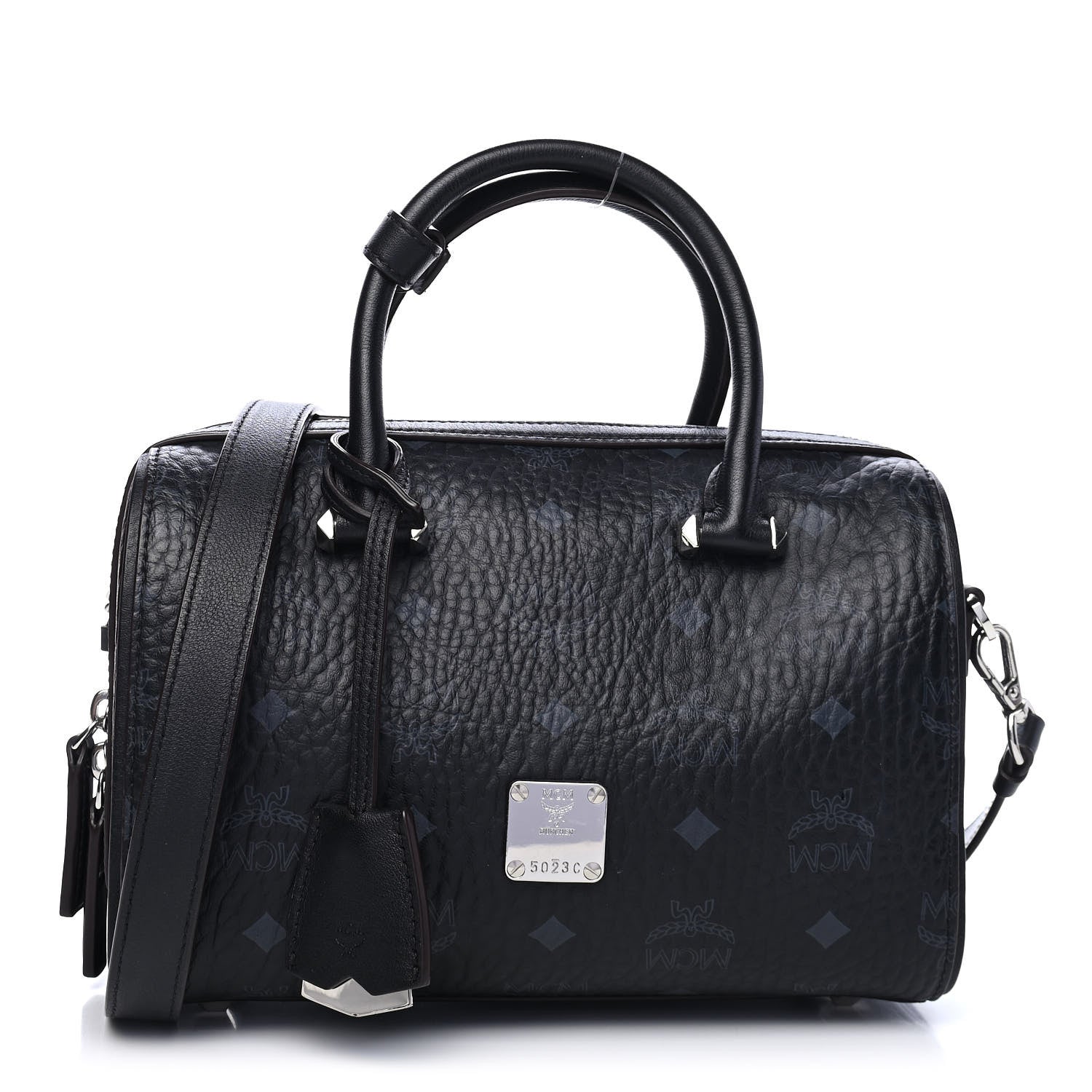 MCM Visetos Essential Boston Bag Black 1 of 8