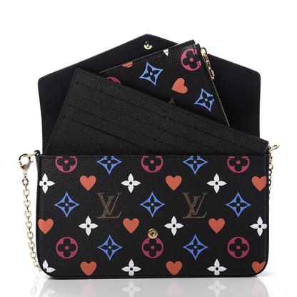 Louis Vuitton Game On Felicie Chain Wallet Black 9 of 16