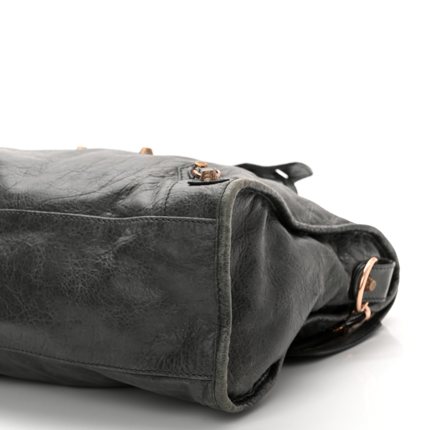 Agneau Giant 12 Rose Gold Hardware City Gris Tarmac Malachite
