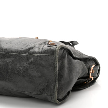 Balenciaga Agneau Giant 12 Rose Gold Hardware City Gris Tarmac Malachite 10 of 13