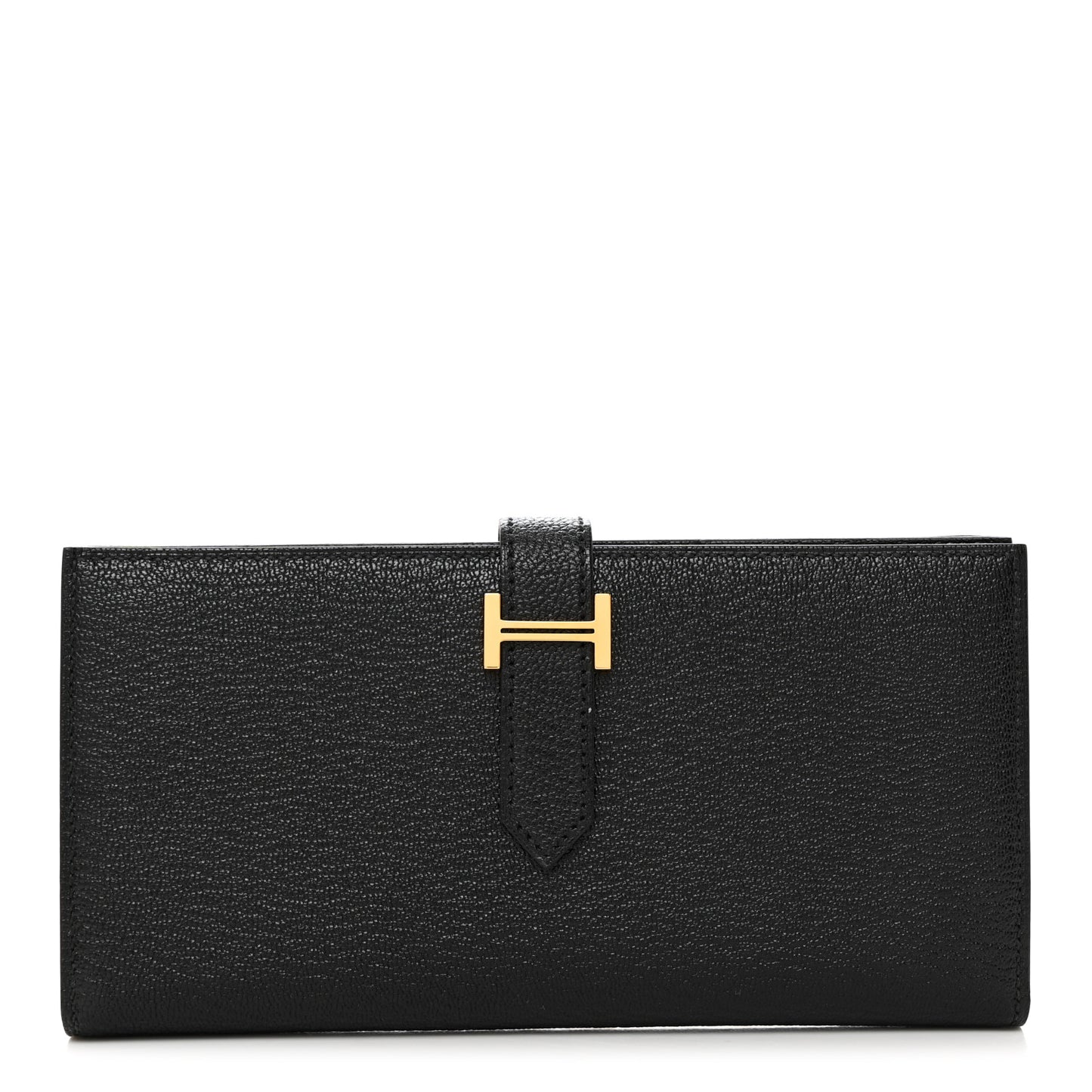 Chevre Mysore Bearn Gusset Wallet Black