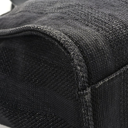 Chanel Mixed Fibers Calfskin Striped Medium Deauville Tote Black 8 of 11