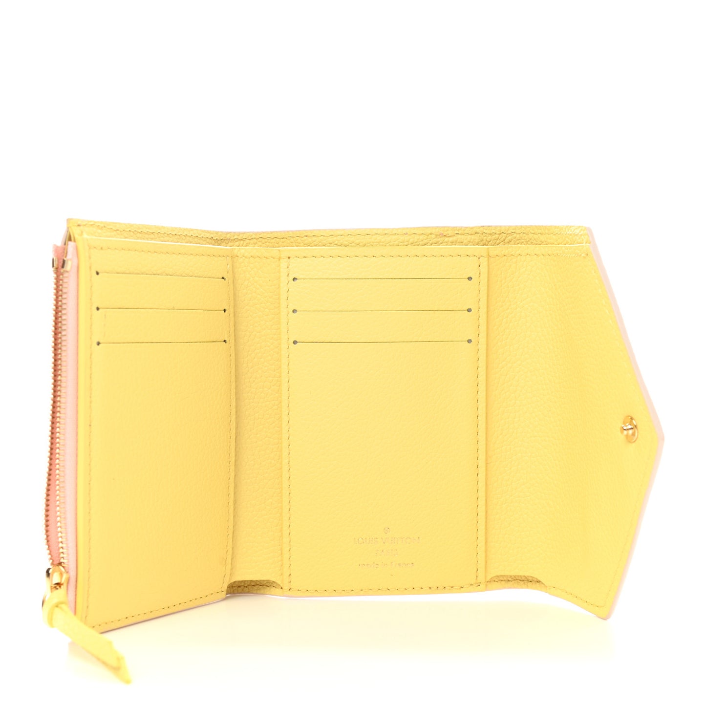 Empreinte Monogram Spring In The City Victorine Wallet Pink Beige Yellow