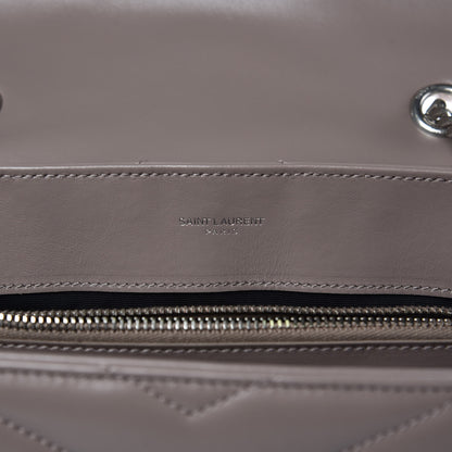 Saint Laurent Calfskin Y Quilted Monogram Medium Loulou Chain Satchel Mink 9 of 9