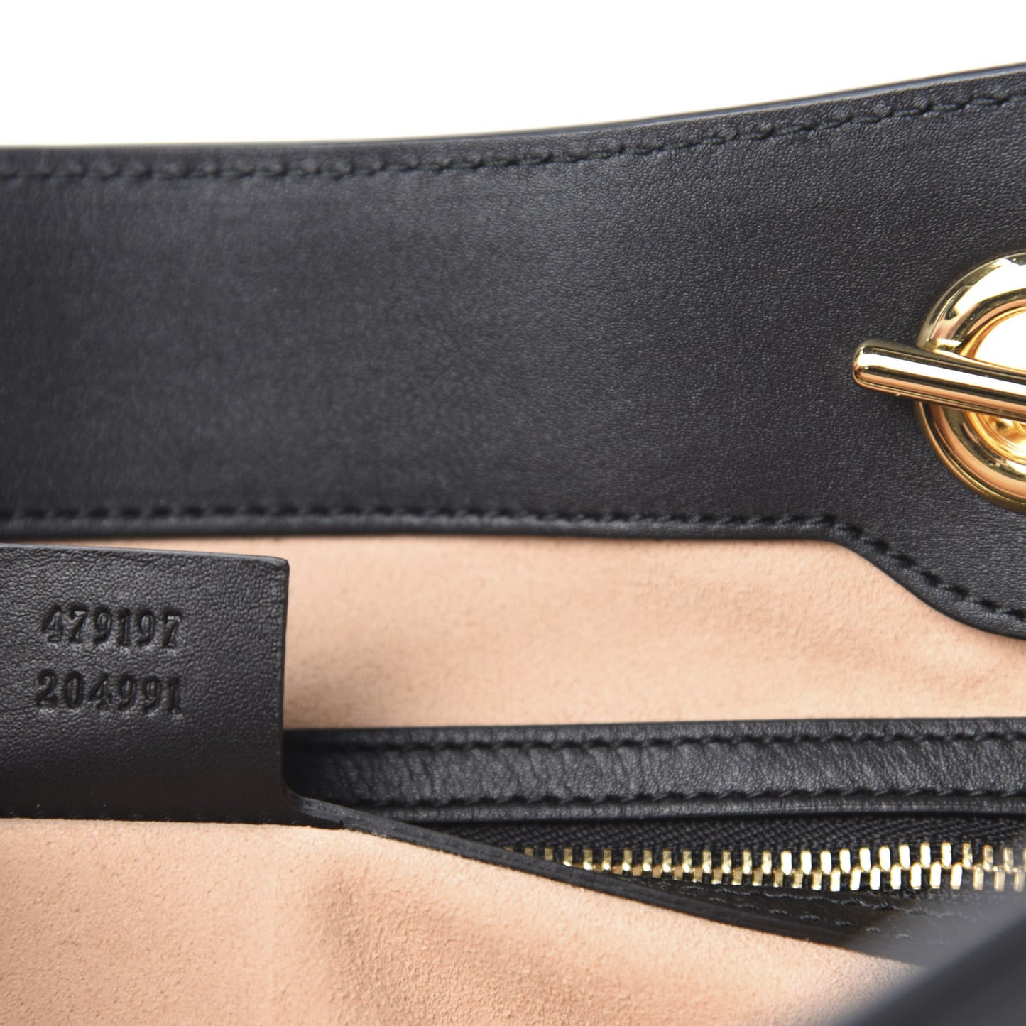 Guccissima Medium Padlock Tote Black