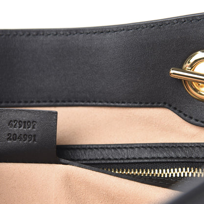 Gucci Guccissima Medium Padlock Tote Black 9 of 10