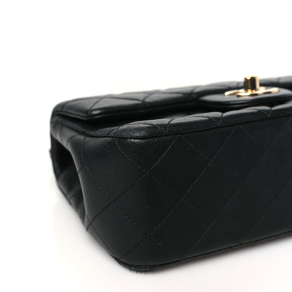 Chanel Lambskin Quilted Mini Rectangular Flap Black 9 of 13