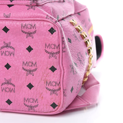 MCM Visetos Medium Side Studs Stark Backpack Pink 11 of 13