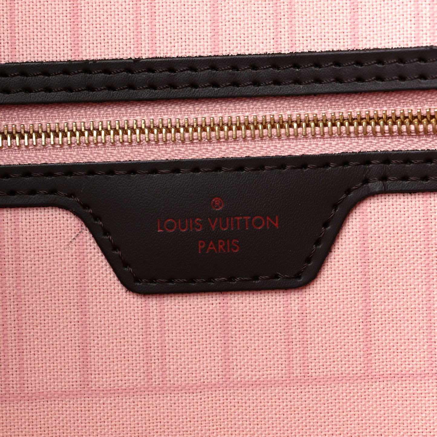 Damier Ebene Neo Neverfull MM Rose Ballerine