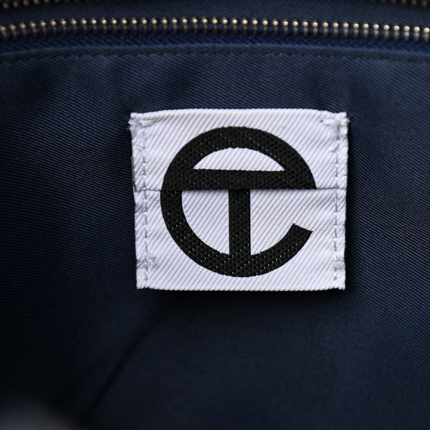 Vegan Leather Medium Shopping Bag Navy