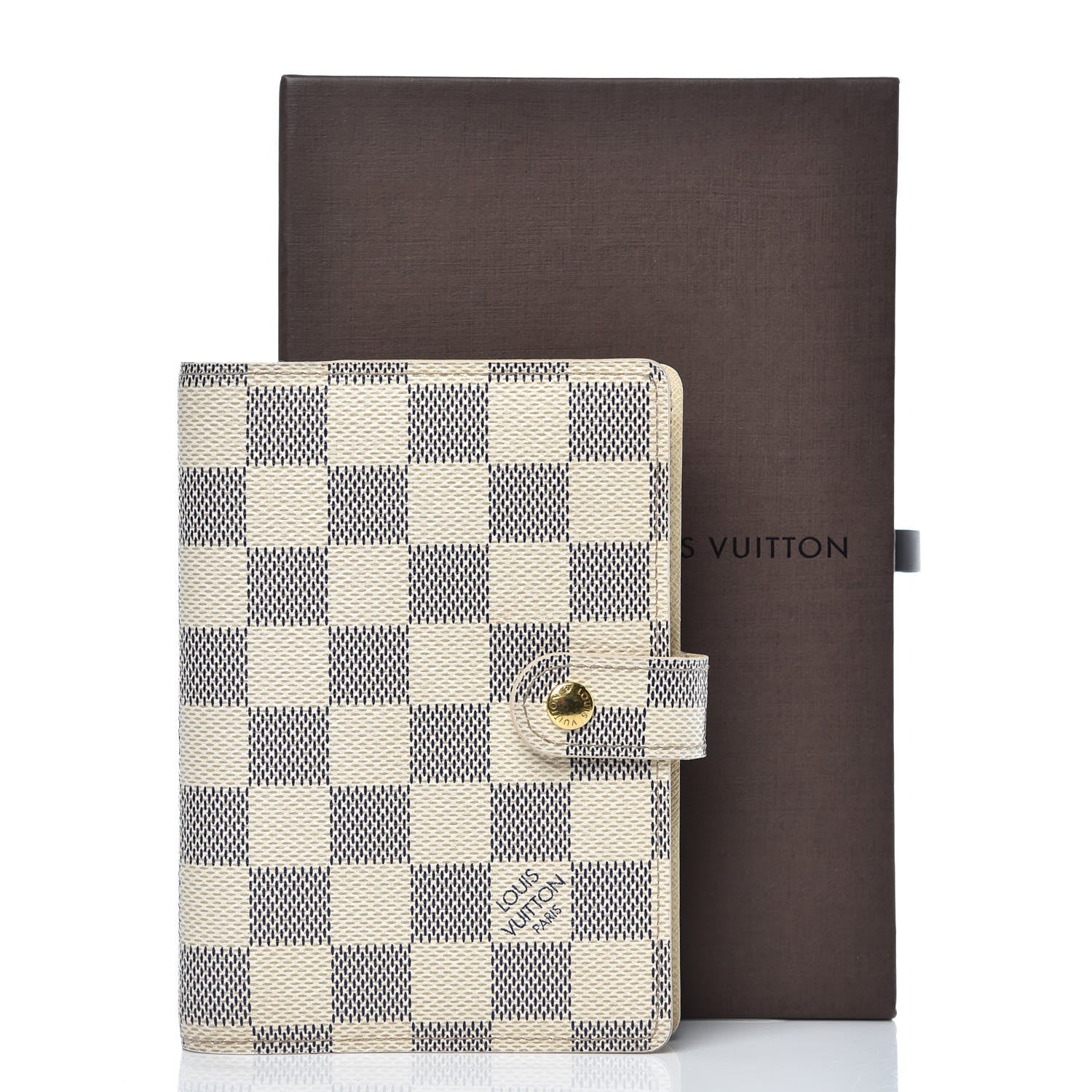 Louis Vuitton Damier Azur Small Ring Agenda Cover 7 of 7