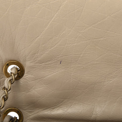 Chanel Aged Calfskin Quilted Large Pondichery Flap Beige 12 of 13