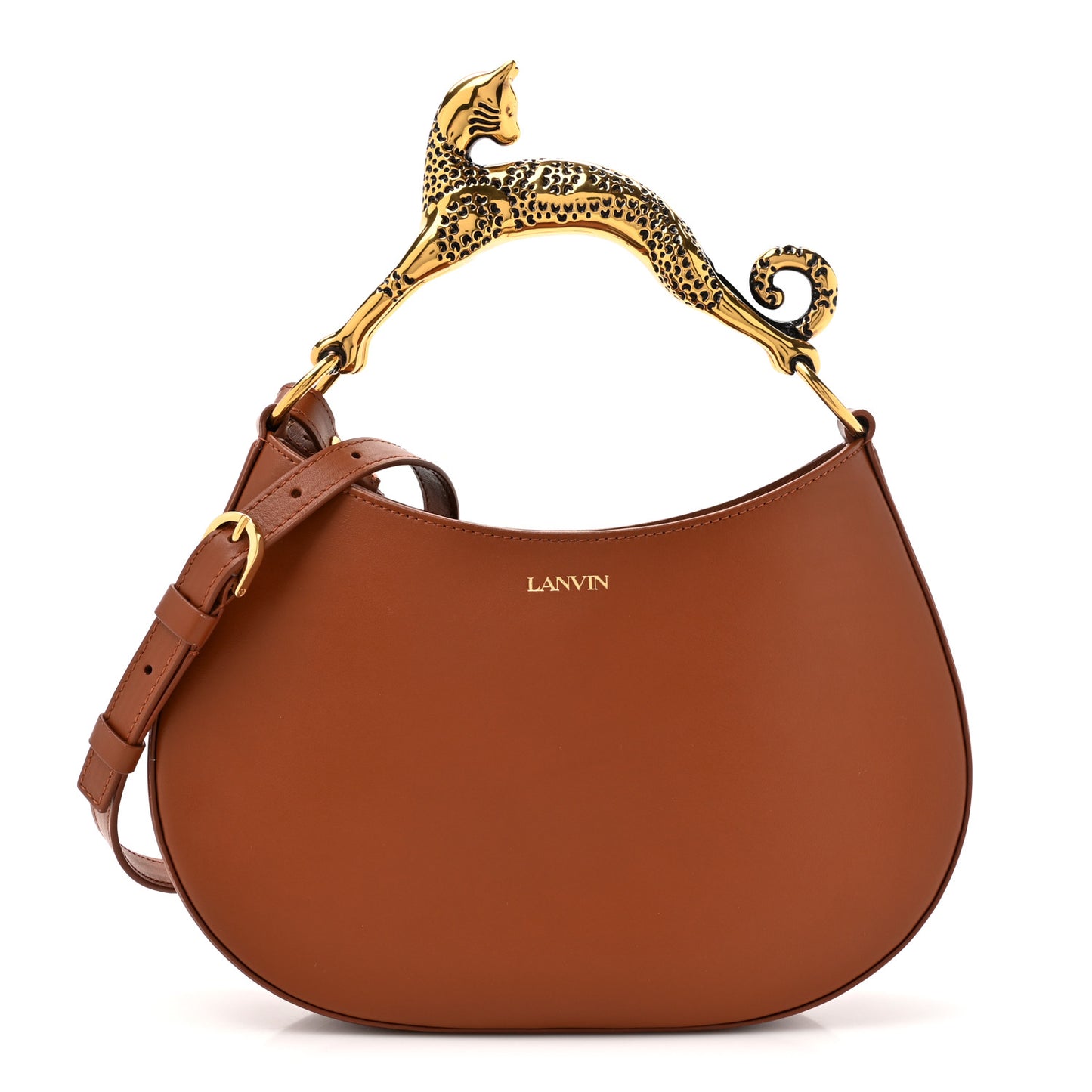 Lambskin Cat Hobo Tan