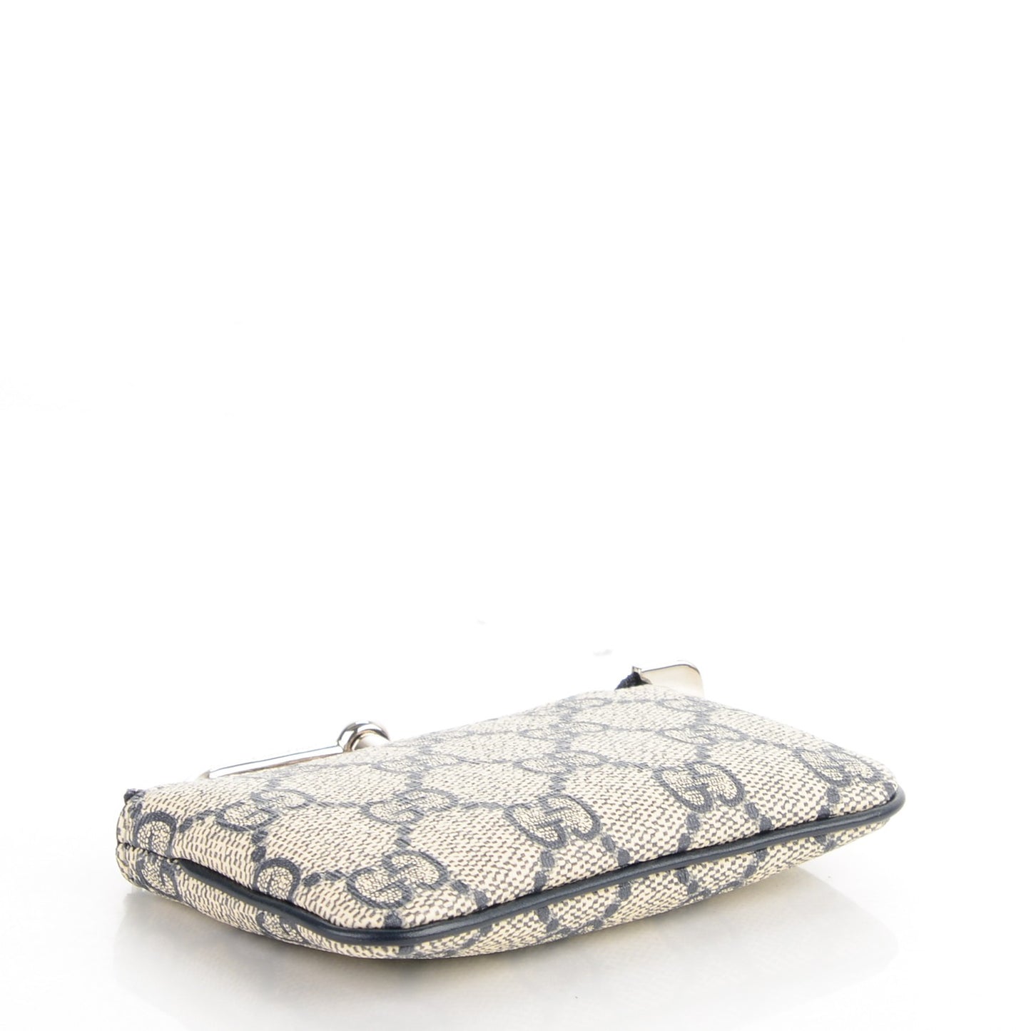 GG Supreme Monogram Key Case Beige Blue