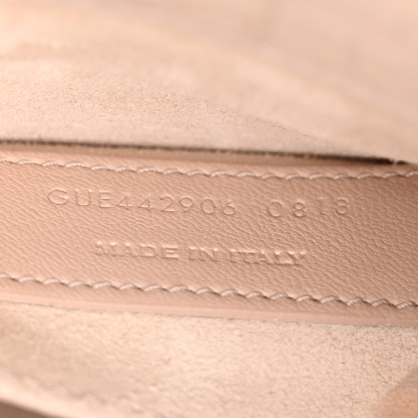 Calfskin Crocodile Embossed Medium Monogram Sunset Dark Beige