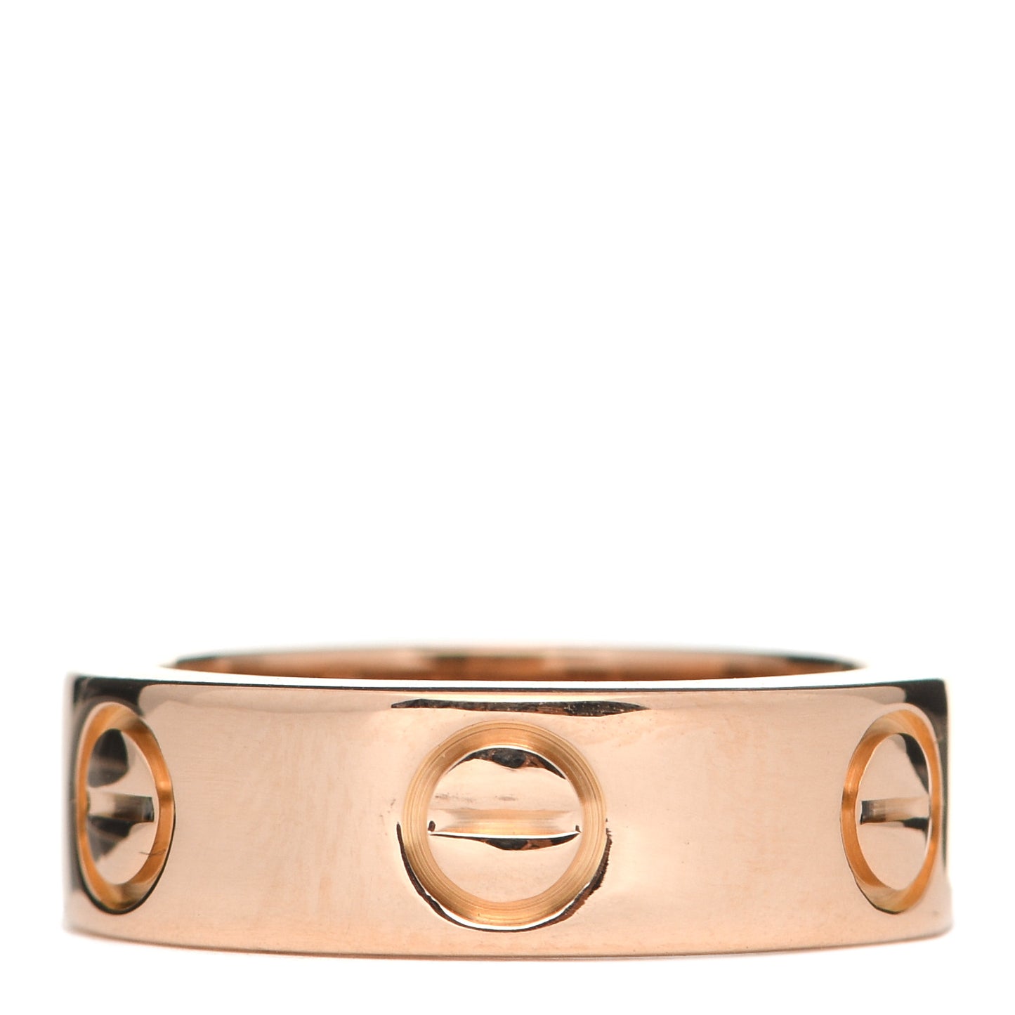 18K Pink Gold Pink Sapphire 5.5mm LOVE Ring 46 3.75